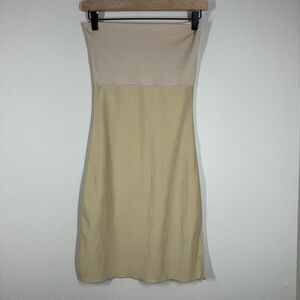 Spanx Hide and Sleek Strapless Slip Shapewear Dress Nude Beige Size Medium